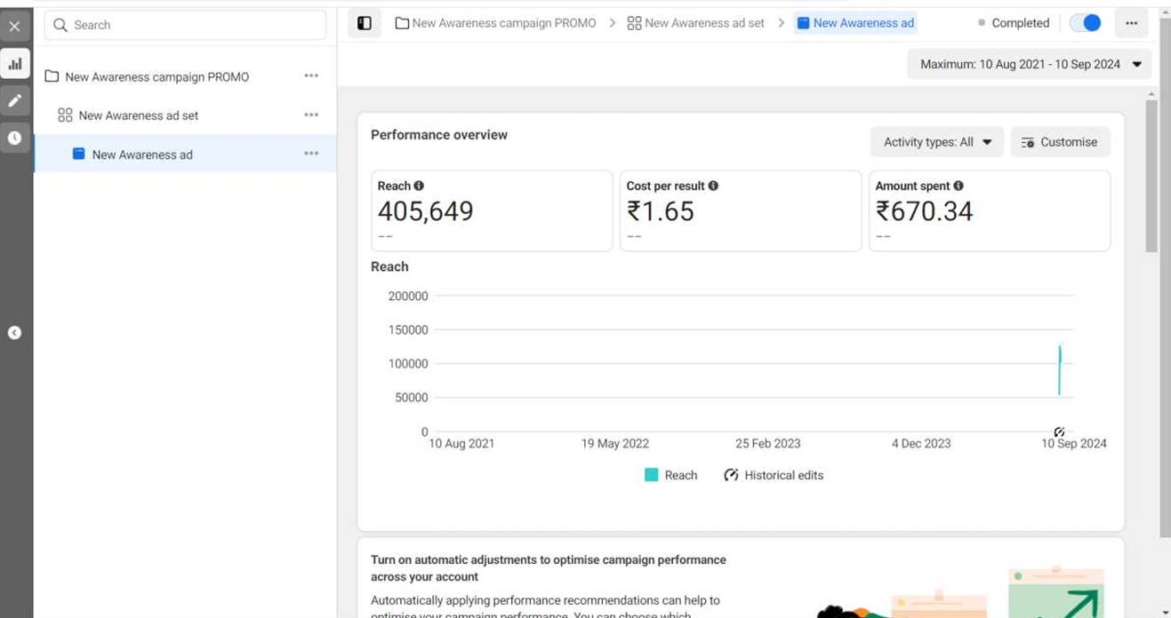 Meta Ads Campaign Result 6